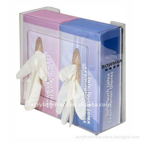 lucite glove box dispenser stand